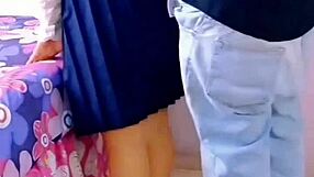 i fucked my horny mexican classmate raw at home