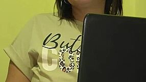 My stepmom catches my bad grades and punishes with her fat tits creampie fuck