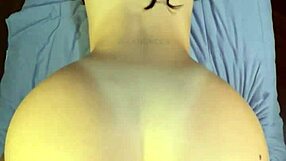 Big ass girlfriend bends over dorm bed for intense doggystyle pounding