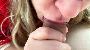 Step-Sis Whispers Sweet Nothings While Sucking Monster Cock Balls Deep in Close-Up POV