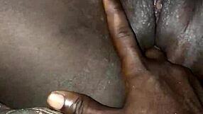 african whore's tight shaved pussy fingered hard by amateur homemade lover