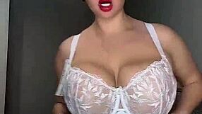 What Kind of Underwear Gets Your Cock Hard Black or White on My Juicy Big Natural Tits?