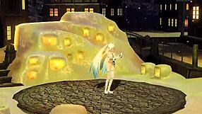 Hatsune Miku's Big Tits and Huge Ass Exposed in Snowman Nude Mod Glory