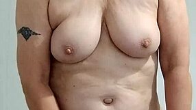 naughty housewife gets mummified into orgasm at home