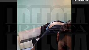 New Argentine couple she sucks my full monster cock tattooed tits out