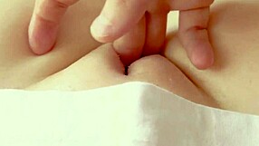 stepbro fingers my cute shaved 19yo pussy close up till i squirt moaning