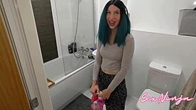 got my maid cleaning naked today