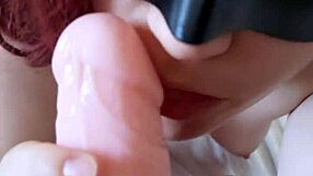 Hot Redhead Arty Footjob Blowjob Dildo Jerk Off Instructions Cum Face Male Pov