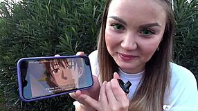 Picked Up Brunette Babe Bent Over Fucked Rough Creampie Inside Panties Missionary POV Cum