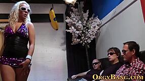 Orgy Loving Skank Craves Facials in Hardcore Gangbang Frenzy