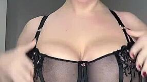 What Kind of Underwear Gets Your Cock Hard Black or White on My Juicy Big Natural Tits?