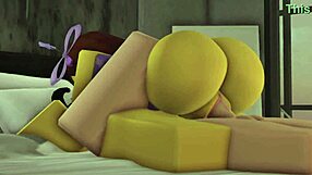 Femboy Pounds Noob Slut's Bikini Clad Body in Wild Fuck Session