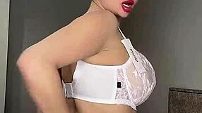 What Kind of Underwear Gets Your Cock Hard Black or White on My Juicy Big Natural Tits?