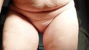 Granny Slut Oma Plugs Hairy Beaver with Thick Cucumber Deep