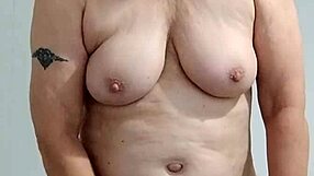 naughty housewife gets mummified into orgasm at home