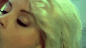 milf licks and blows cock hard in cfnm handjob leading to massive facial cumshot