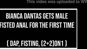 brazilian cutie bianca dantas bent over for monster bbc fisting and gaping anal