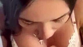 wife sneaks off sucks stranger fucks hard till cum floods her ass