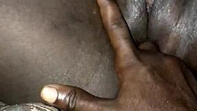 african whore's tight shaved pussy fingered hard by amateur homemade lover