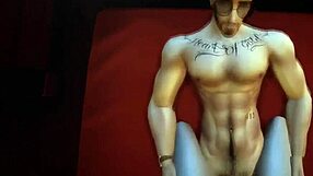 sims 4 hunk rides cock cowgirl style in close-up climax cumshot