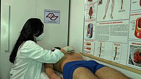 nurse gets horny seeing patient's monster cock erection in hospital room?