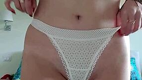 Pale Braced Teen Dildos Puffy Pussy