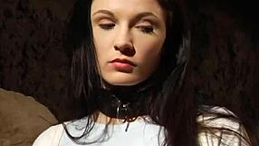 Lesbian slave takes massive black strapon doggystyle from madame