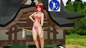 Naked Big Tits Girl Bounces Ass Outdoors in Public Dance