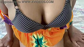 Desi bhabhi moans loud riding husband's cock in rough hardcore fuck