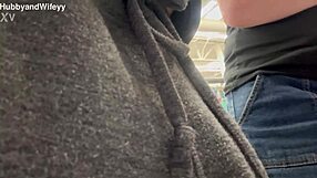 wifeyy n hubby gettin naughty outside in public hehe