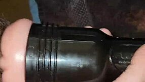 i love stroking my huge cock in this tight fleshlight till i explode