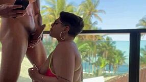 look at gaucha rabuda squirting hard from assfuck on beach balcony