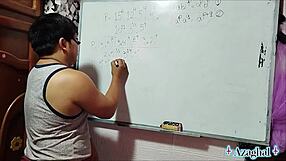 asian nerd student gets sexual algebra lesson from teacher