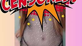 skinny long haired redhead sol megan fire strips in sheer lingerie teasing homemade exhibitionist dance