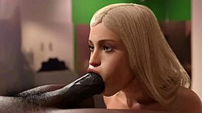 blonde craves that thick bbc blowjob deep!