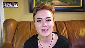 Petite Tattooed Blonde Micah Deepthroats Monster Cock Swallows Cum Load