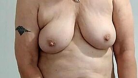 naughty housewife gets mummified into orgasm at home