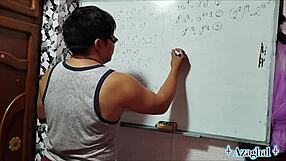 asian nerd student gets sexual algebra lesson from teacher