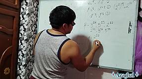 asian nerd student gets sexual algebra lesson from teacher