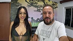 lawrens leite and janis joplin take on huge dildo monster in juicy big ass pussy challenge