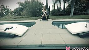 jillian janson fingers her blonde pussy outdoors in erotic solo