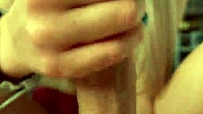 My Girlfriend's Soft Hand Strokes My Cock to Explosive Cumshot Closeup