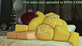 Femboy Pounds Noob Slut's Bikini Clad Body in Wild Fuck Session