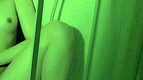 kinky blonde teen 18+ pees in shower then fingers big pussy to orgasm