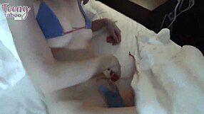 Seth Gamble creampies nasty blonde babysitter Claire's juicy ass deep and hard!