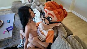 black-haired harley haze rides big cock after toy play