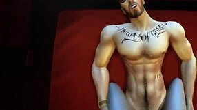 sims 4 hunk rides cock cowgirl style in close-up climax cumshot