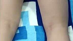 young homemade beauty's lingerie clings to her huge tits and wet vagina