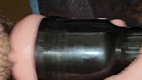 i love stroking my huge cock in this tight fleshlight till i explode