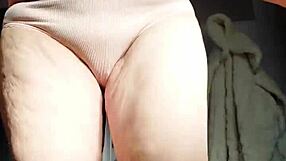 Granny Slut Oma Plugs Hairy Beaver with Thick Cucumber Deep